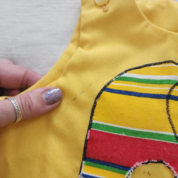 Vintage Elephant Applique Jon Jon 2t - Picture 4 of 9